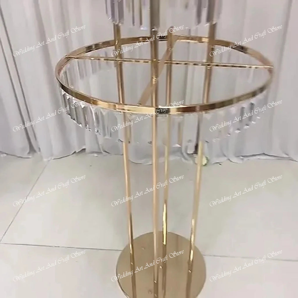 8pcs Acrylic Crystal LED Centerpieces for Wedding, Flower Stand, Light-up Table, Light-up Table, Wedding Event, 1691