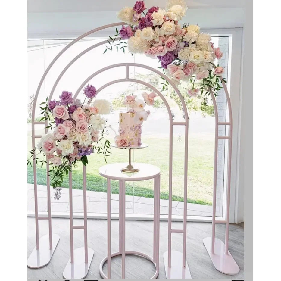Custom Metal Stage Party Arch Backdrop Frames Stand For Wedding Backdrop