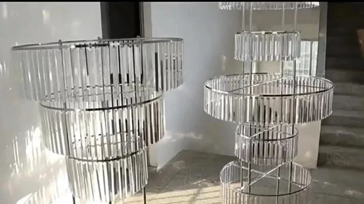 8pcs Acrylic Crystal LED Centerpieces for Wedding, Flower Stand, Light-up Table, Light-up Table, Wedding Event, 1691