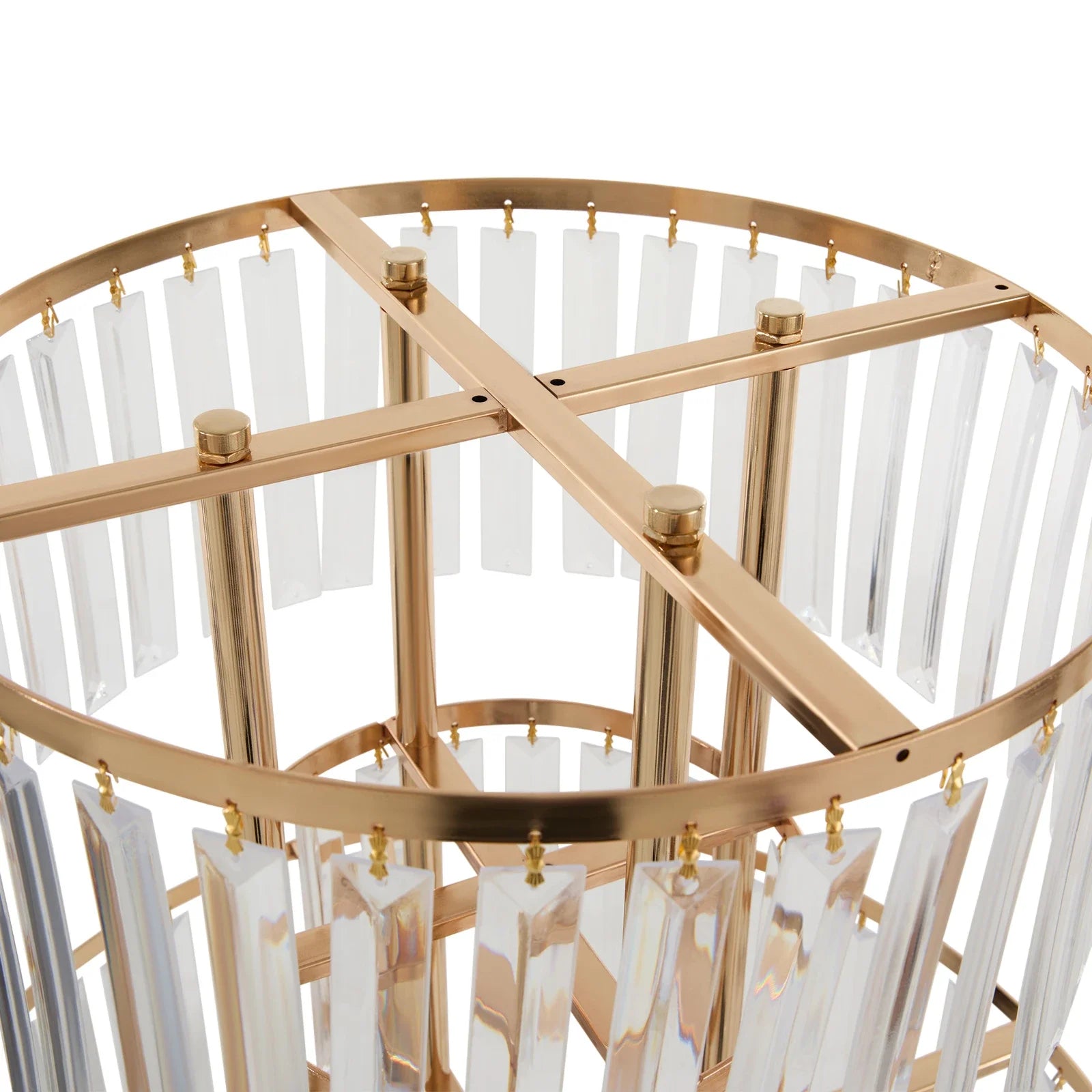 1/2/4/10 PCS Flower Stand For Wedding Centerpieces   5-Layer Crystal  Rack