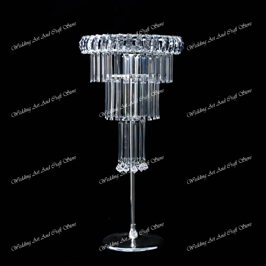 8pcs Acrylic Crystal LED Centerpieces for Wedding, Flower Stand, Light-up Table, Light-up Table, Wedding Event, 1691