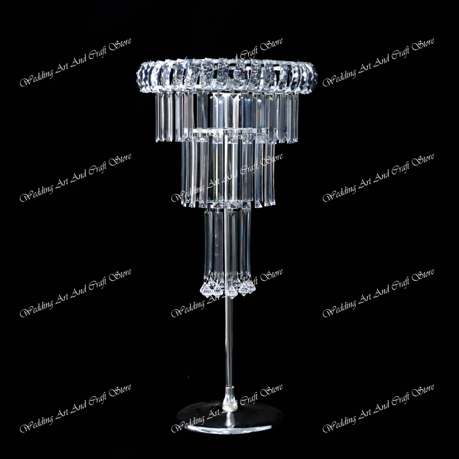 8pcs Acrylic Crystal LED Centerpieces for Wedding, Flower Stand, Light-up Table, Light-up Table, Wedding Event, 1691