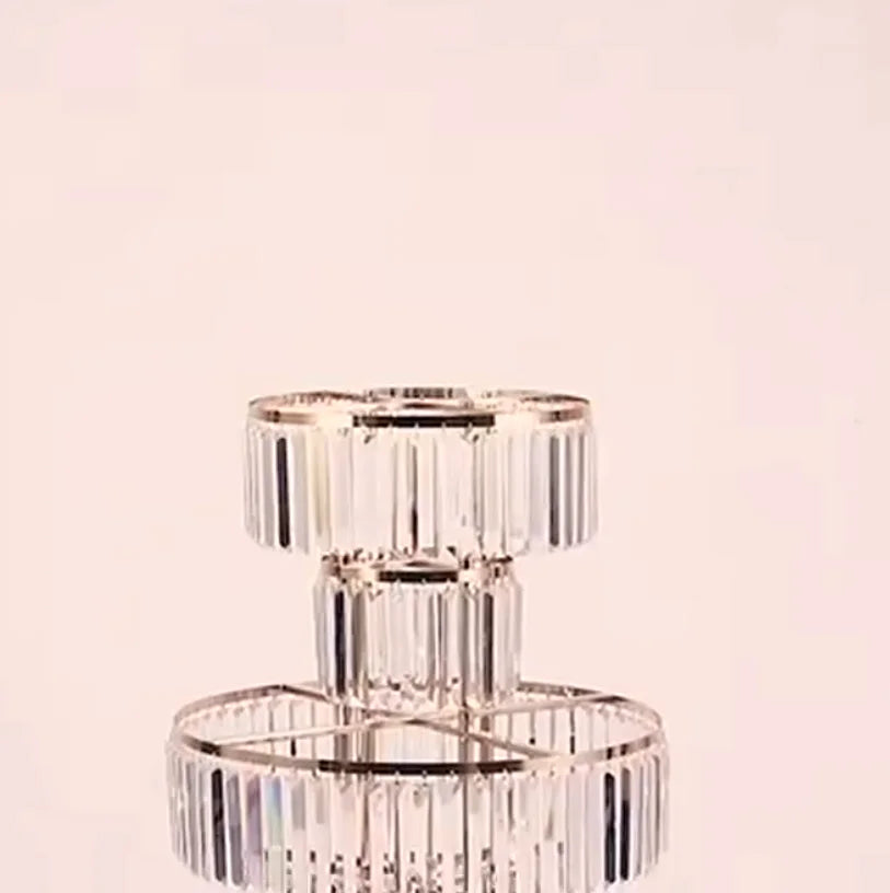 8pcs Acrylic Crystal LED Centerpieces for Wedding, Flower Stand, Light-up Table, Light-up Table, Wedding Event, 1691