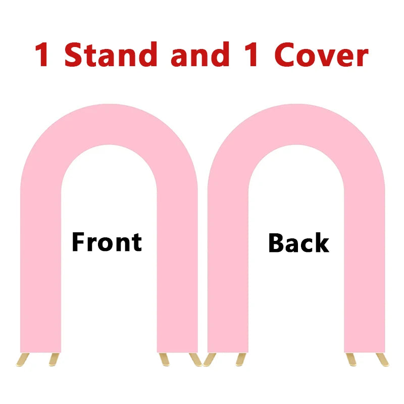 Open Arch Backdrop Frames, Double Arch Frames, Customizable Covers for Weddings, Birthday Parties, Baby Showers, Photo Booths