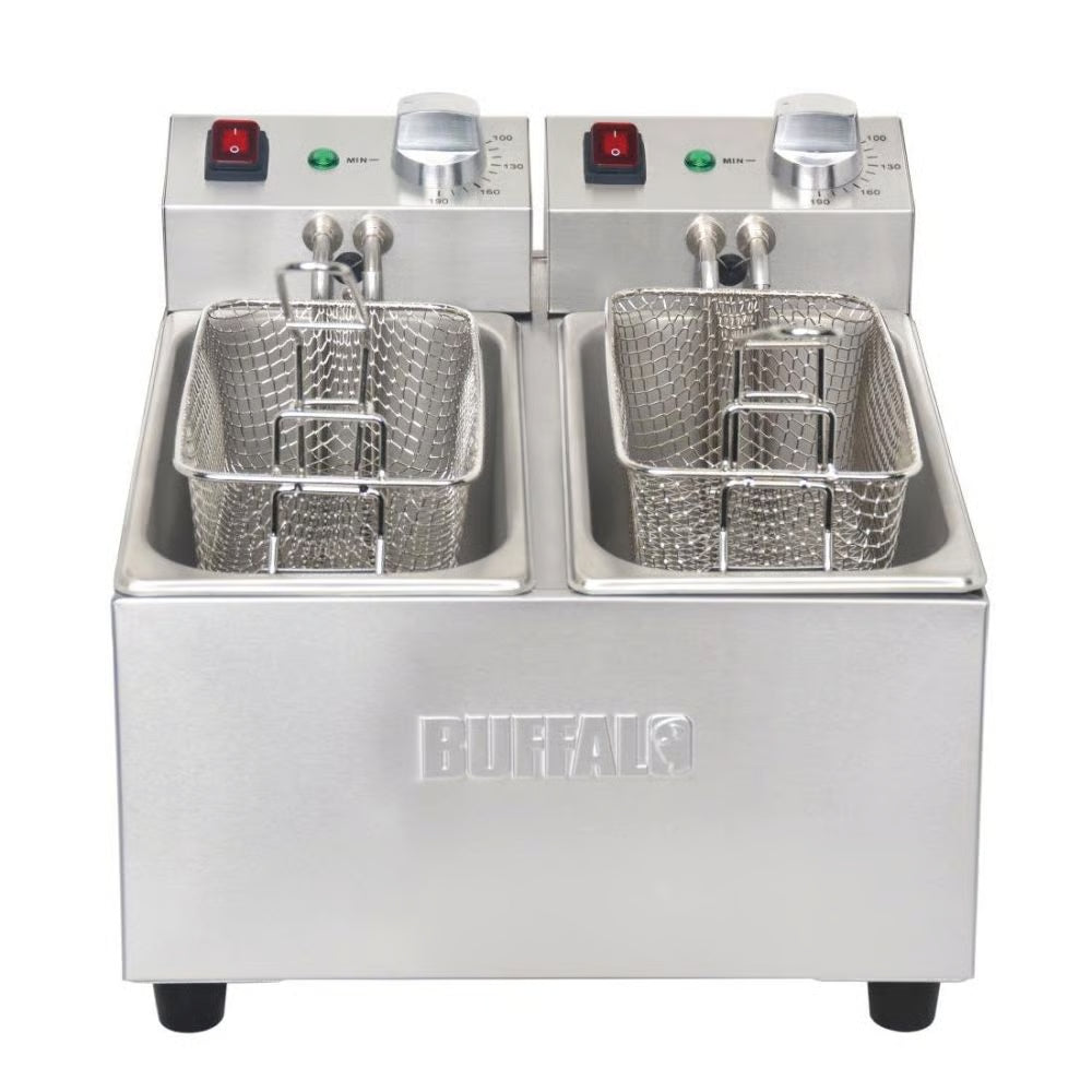 Buffalo Table Top Fryer - Double 3Ltr