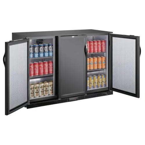 Polar G-series 850mm Triple Door Back Bar Cooler Solid Door 320 Ltr
