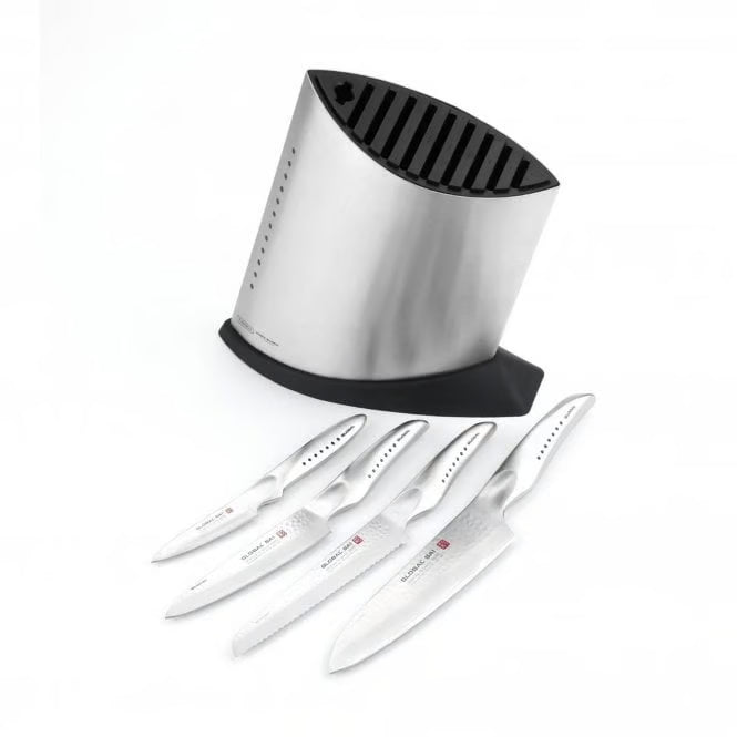 Global SAI 5 pce Knife Set with Block SAI-5001B